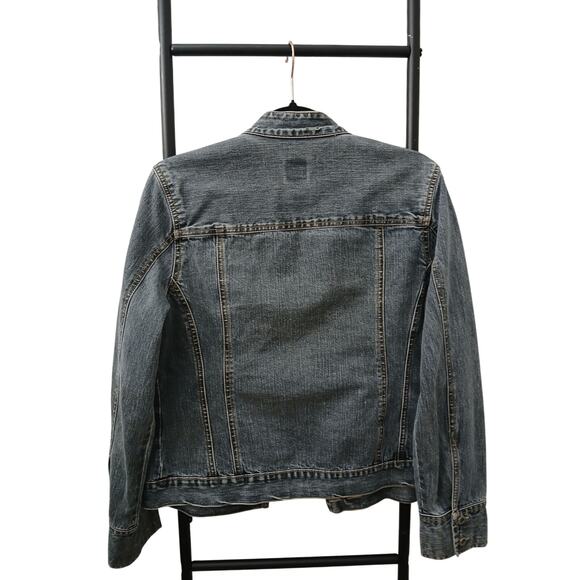 FC French Cuff Denim Jean Jacket w/ Pockets Buttoned Down M - Picture 8 of 9